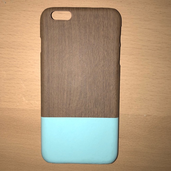 Wood and Tiffany’s Blue iPhone 6 Plus Case - Picture 1 of 6